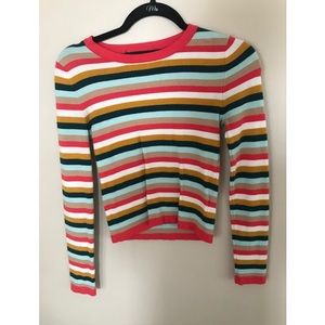 Rainbow Long Sleeve Trendy Shirt Size: S